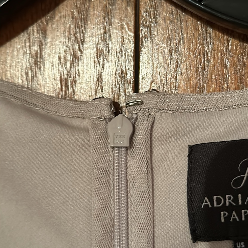 Adrianna Papell Silver Embellished Midi Dress - Picture 3 of 16